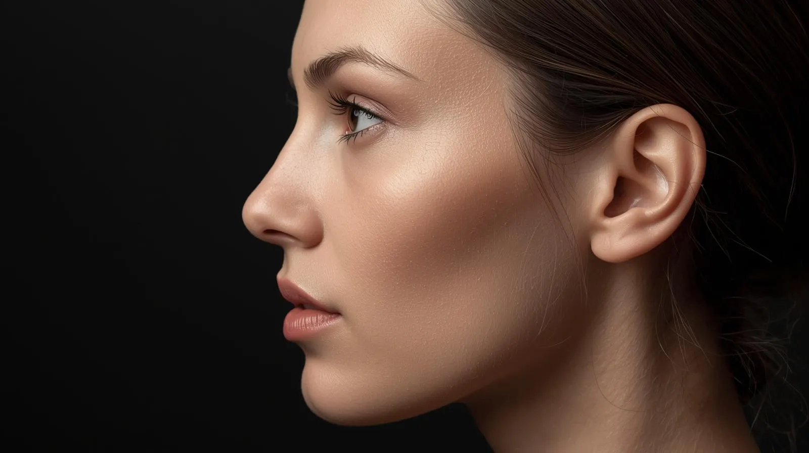 Resultado de rinoplastia en Cali con perfil natural y definición de punta nasal realizado por el Dr. Jaime Arias.